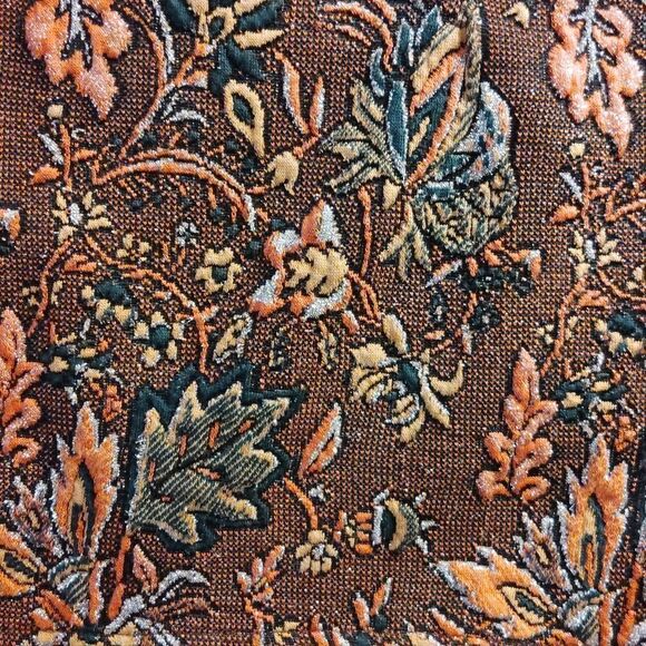Anthropology, Eva Franco, Jacquard, tull brown with orange leaves, nwt - Picture 9 of 9